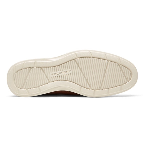 Rockport Tan Leather Oxford Shoes with Comfort Sole - Picture 3 of 15